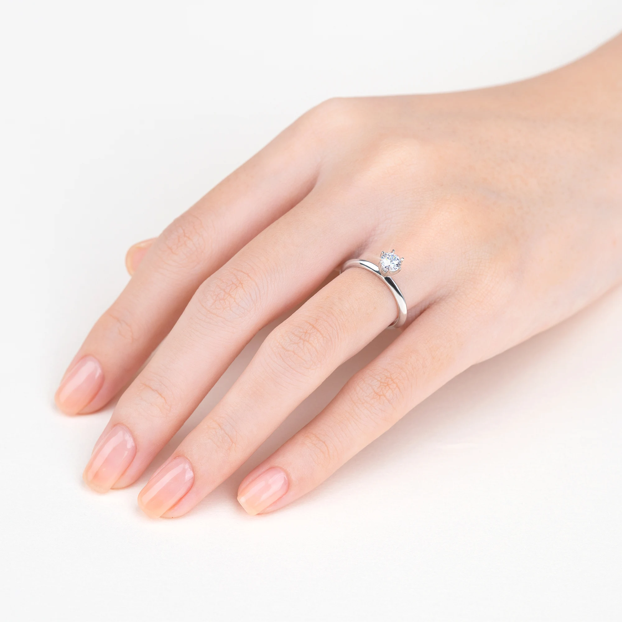 Six Prongs Solitaire Classic Engagement Ring NCH1102 6